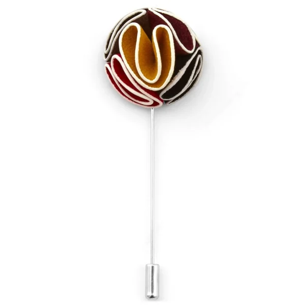 Warren Asher Boutonnière à Fleur Camélia Multicolore 1
