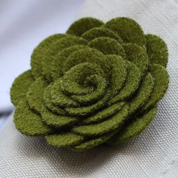 Warren Asher Boutonnière Rose Verte 6