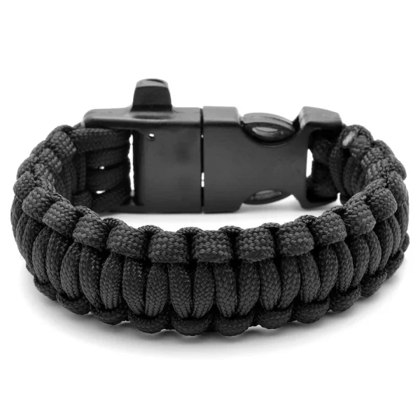 Tailor Toki Bracelet Corde Para Noir Avec Allume-Feu Acier 1