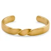 Lucleon Bracelet Manchette Evan Messiah Doré à Torsades 19