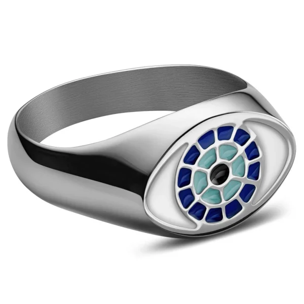 Waykins Evil Eye | Chevalière Argentée 1