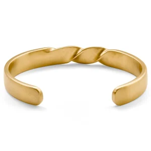 Lucleon Bracelet Manchette Evan Messiah Doré à Torsades 10