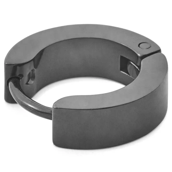 Lucleon Boucle D’oreille Noire Floyd à Zircones 3