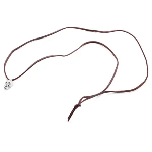 Lucleon Collier En Cuir à Pendentif Le Crâne Argenté 10