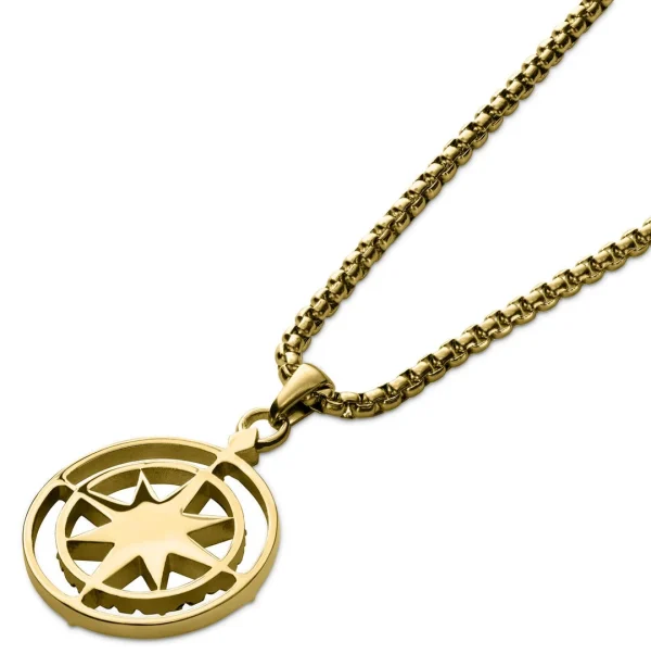 Arkai Atlas | Collier En Acier Doré à Pendentif étoile Polaire 6