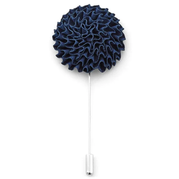 Warren Asher Boutonnière à Fleur Pissenlit Bleu Marine 1