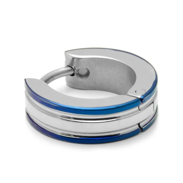 Fort Tempus Boucle D’oreille Avec Bords Bleus 1