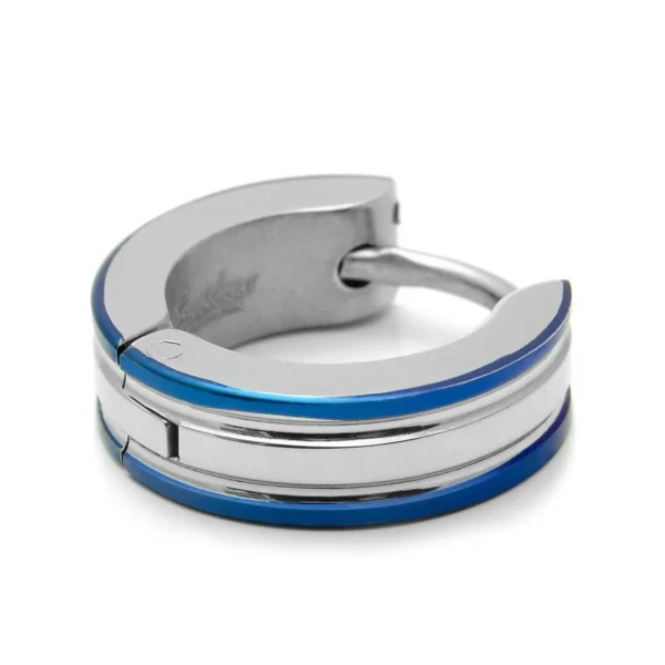 Fort Tempus Boucle D’oreille Avec Bords Bleus 3
