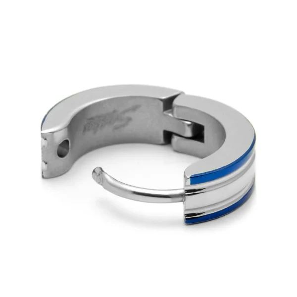Fort Tempus Boucle D’oreille Avec Bords Bleus 4