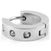 Lucleon Boucle D’oreille Trois Pierres De Zircone 16