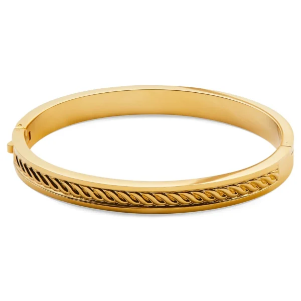Lucleon Bracelet Jonc Arie Doré à Torsades 1