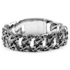 Fort Tempus Bracelet Brut En Acier De Fleur De Lis 13