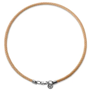 Lucleon Tenvis | Collier En Cuir Jaune Sable 5 Mm 8