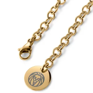 Lucleon Collier à Croix Incurvée – Couleur Or 13