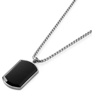 Arkai Collier Orisun Anthony à Pendentif En Onyx Noir 14