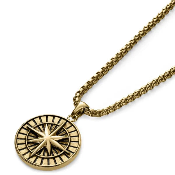 Arkai Atlas | Collier En Acier Inoxydable Doré à Pendentif étoile Polaire 5
