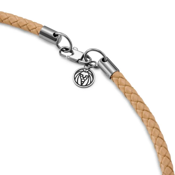 Lucleon Tenvis | Collier En Cuir Jaune Sable 5 Mm 4