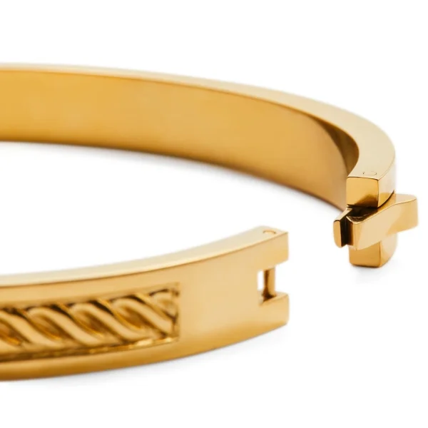 Lucleon Bracelet Jonc Arie Doré à Torsades 5