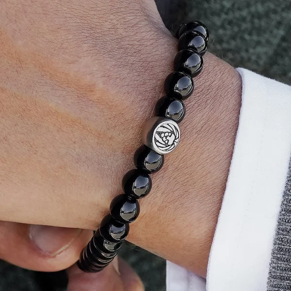 Lucleon Bracelet En Pierres Adamas Noires 7