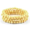 Collin Rowe Ensemble De Trois Bracelets En Perles De Bois Couleur Crème 20