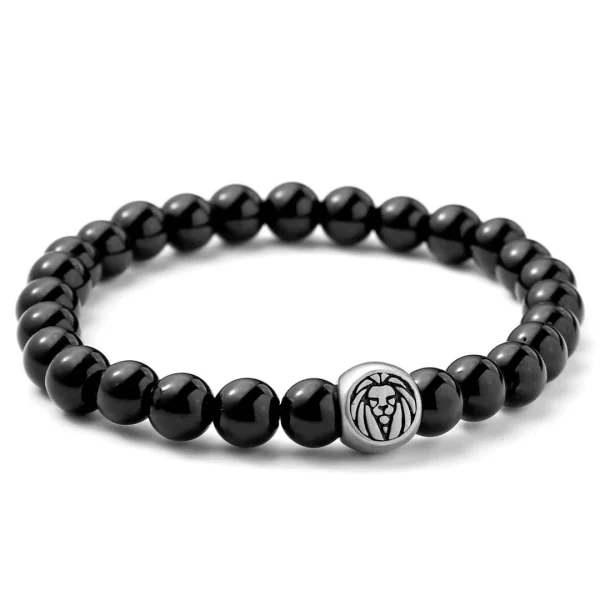 Lucleon Bracelet En Pierres Adamas Noires 1