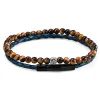Lucleon Bracelet William 925 Oeil De Tigre & Bleu 13