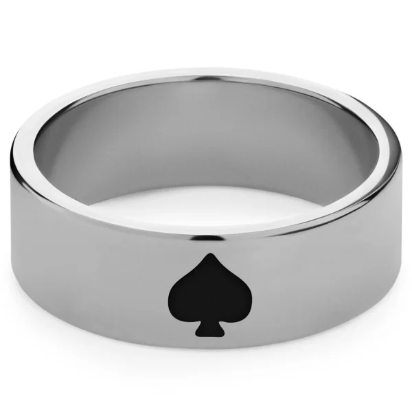 Seizmont Ace | Anneau Argenté – Les Couleurs Des Cartes De Poker 6