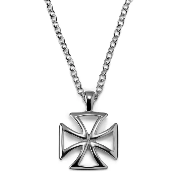 Lucleon Collier En Acier Croix De Malte 3