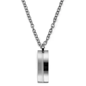 Lucleon Élégant Collier En Acier Argenté 10
