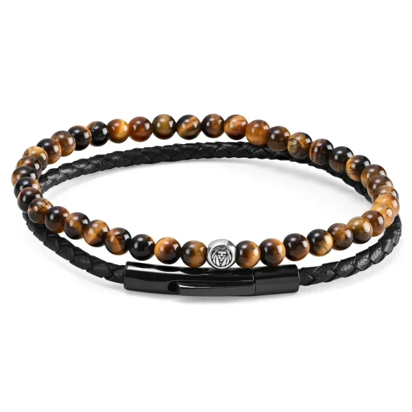 Lucleon Bracelet William Tigré Avec Perle En Argent Massif 1