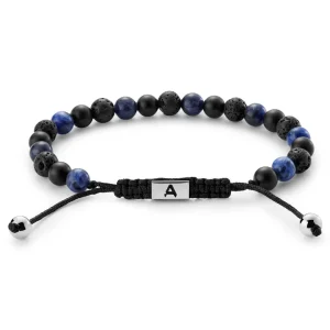 Arkai Bracelet Sanatio En Pierre De Lave, Sodalite Et Onyx De 6 Mm 14