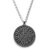 Lucleon Collier Noir Et Argent Lee Makt 19