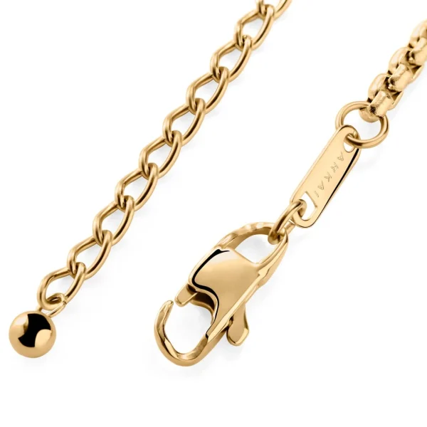 Arkai Atlas | Collier Doré à Pendentif étoile Polaire Et Pierre D’azurite Et Malachite 7