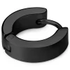 Lucleon Boucle D’oreille – Anneau Noir à Profil Plat 20