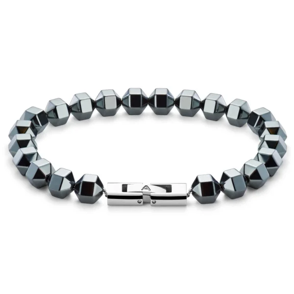 Arkai Bracelet Sanatio En Hématite Hexagonale 7