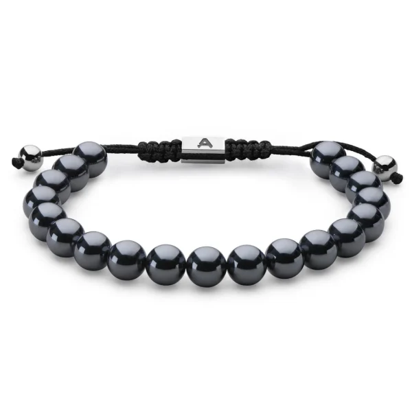 Arkai Bracelet Sanatio En Perles D’hématite 1
