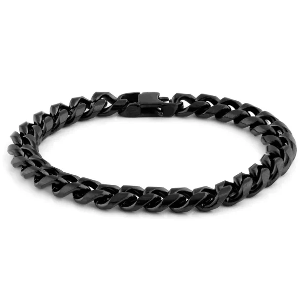 Lucleon Gourmette à Mailles Noires De 8 Mm 1