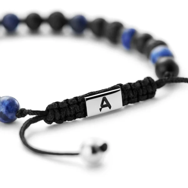 Arkai Bracelet Sanatio En Pierre De Lave, Sodalite Et Onyx De 6 Mm 6