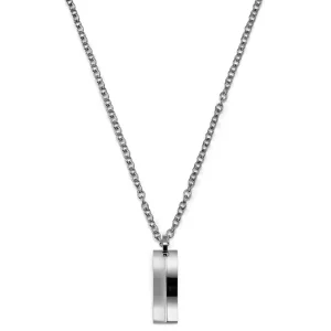 Lucleon Élégant Collier En Acier Argenté 14
