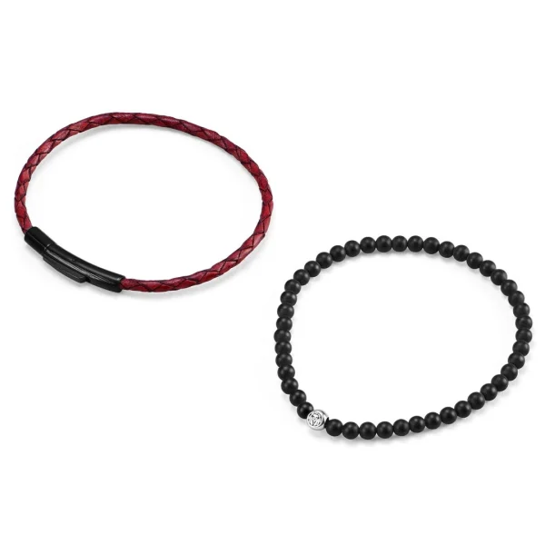 Lucleon Bracelet William 925 Bordeaux & Noir 3