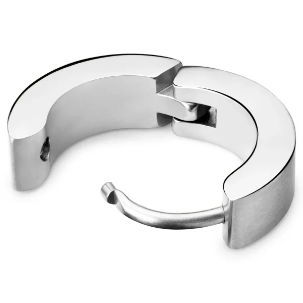 Lucleon Boucle D’oreille Plate Argentée 3