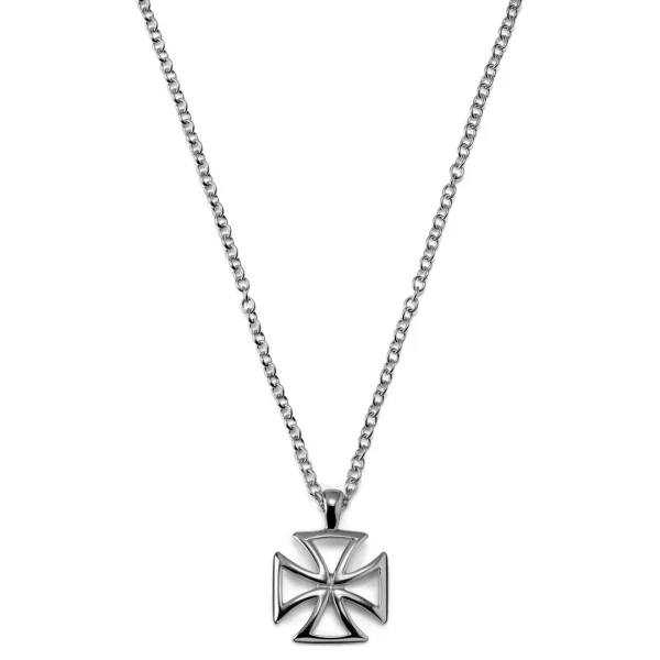 Lucleon Collier En Acier Croix De Malte 5