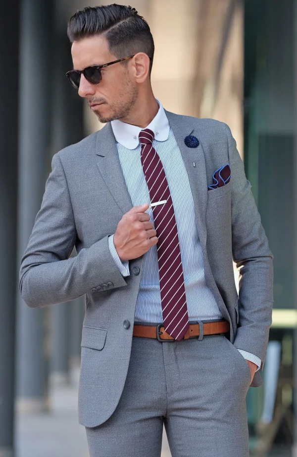 Warren Asher Boutonnière à Fleur Pissenlit Bleu Marine 5