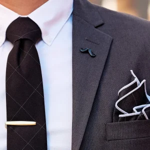 Warren Asher Broche « La Moustache » Noire 18