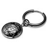 Lucleon Boucle D’oreille En Acier Noir Avec Pendentif Globe Terrestre 22