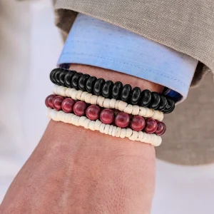 Lucleon Bracelet Miro En Bois Et Noix De Coco 14
