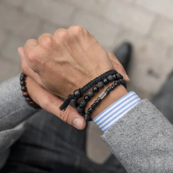 Lucleon Set De Bracelets Black On Black 5