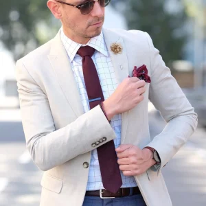 Warren Asher Boutonnière à Fleur Pivoine Marron 16