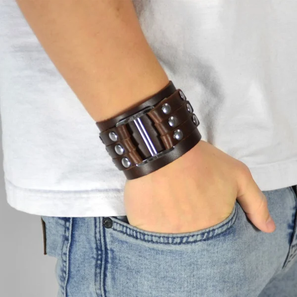 Collin Rowe Bracelet Marron à Passant 5