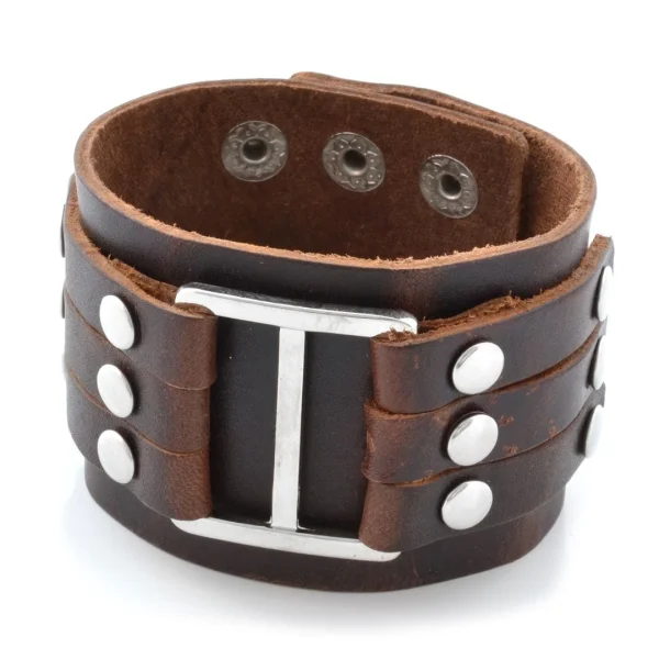 Collin Rowe Bracelet Marron à Passant 1